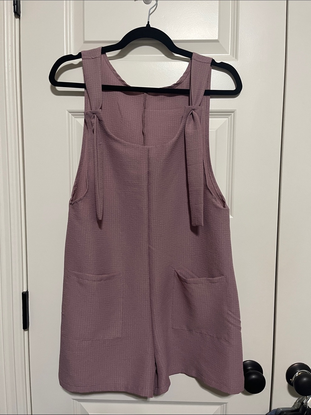 Tie-Shoulder Sleeveless Dress in Dusty Mauve